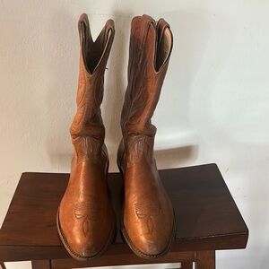 Stewart Boot Co. Classic Brown Leather Cowboy Boots  9.5EE